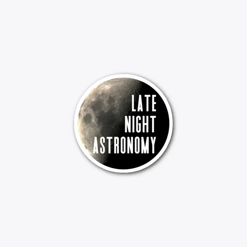 Late Night Astronomy Sticker 